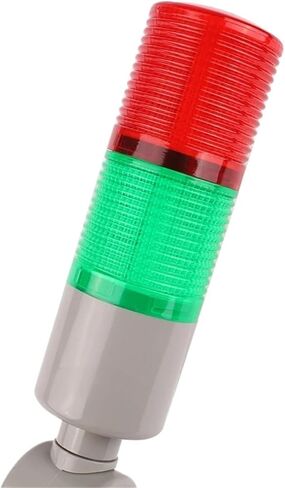 2 طبقة 45 مم صناعية متعددة الطبقات مكدس الضوء الأحمر الخضراء LED إشارة إنذار ضوء الحذر لمصباح الآلات AC110-220VDC12V24V (لا صوت 12V) in Kuwait
