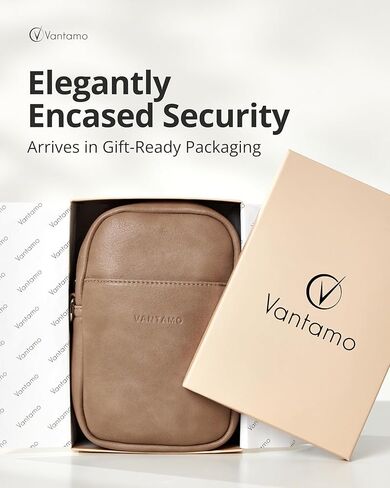 حقيبة حبال Vantamo للنساء حزام قابل للتعديل ، RFID ومكافحة كليب كليب كروس الجسم للنساء ، حزمة الجلود بو. in Kuwait