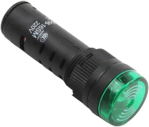 20pcs AD16-16SM 16mm 12V 24V 36V 220V Flash Signal Light Red Warning Buzzer Beep Alarm Industrial Plastic Indicator Green Yellow(220V-Red) in Saudi Arabia