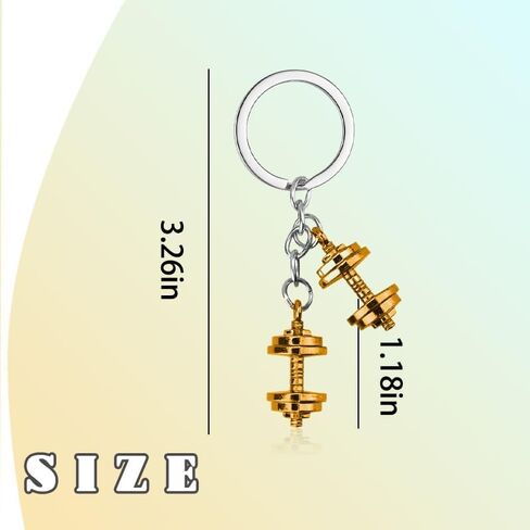 YALLNASL Dumbbell Charms for Handbags Backpack Gym Bag Accessories for Women Men Best Friend Powerlifting Gifts for Friends in Saudi Arabia