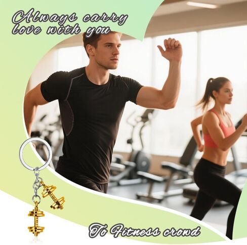 YALLNASL Dumbbell Charms for Handbags Backpack Gym Bag Accessories for Women Men Best Friend Powerlifting Gifts for Friends in Saudi Arabia