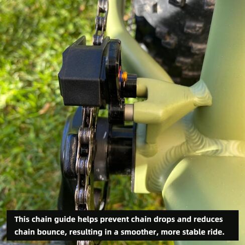 Huiop Mountain Bike Chain Guide Aluminium Sploy Direct Mount Mount e-type chain for 26t to 36t single 1x ، واقي سلسلة ألومنيوم ، أسود in Kuwait
