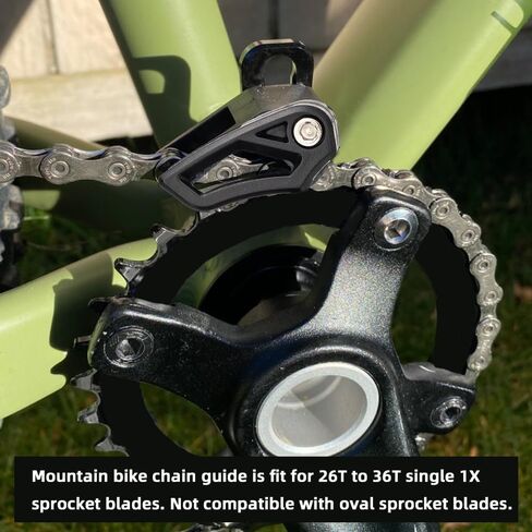 Huiop Mountain Bike Chain Guide Aluminium Sploy Direct Mount Mount e-type chain for 26t to 36t single 1x ، واقي سلسلة ألومنيوم ، أسود in Kuwait