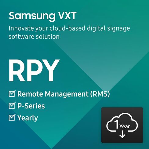 Samsung VXT Cloud Based Digital Signage Player, Remote Management Solution (RMS) - RM S Series, 1 Year Subscription in Kuwait