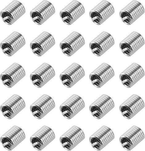 uxcell 50pcs Wire Thread Inserts 8-32 UNC 1.5D(1/4") 304 Stainless Steel Helical Type Coiled Thread Repair Kit Wire Screw Threaded Sleeve Sheath for Mechanical Equipment in Saudi Arabia