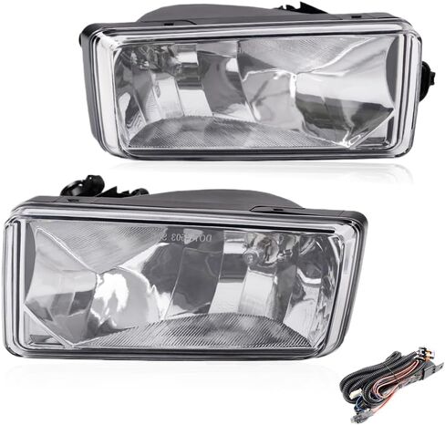 PIT66 Fog Lights, Compatible with 2007-2015 Chevy Silverado 1500/07-14 Silverado 2500HD 3500HD/ 07-13 Chevy Avalanche/ 07-08 Cadillac Escalade, Front Left & Right Fog Lamps, Clear in Saudi Arabia