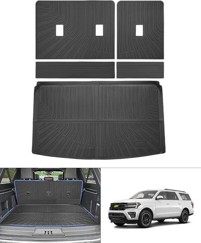 Cartist Trunk Mat & Backrest Mat Fits for Ford Expedition/Lincoln Navigator(Not for Max or L Models) 2018-2025 All Weather Rear Cargo mat for 18-25 Expedition/Navigator Accessories in Kuwait