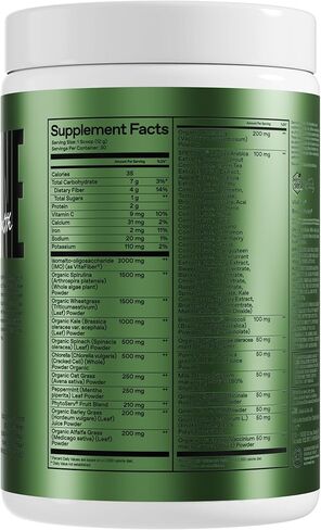 واحد من بودرة الخضراء والغوت - Superfood Greens مع البريبايوتيك ، والبروبيوتيك والإنزيمات الهضمية لصحة الأمعاء ، والمناعة والطاقة ، لا محليات اصطناعية - التوت المختلط ، 30 خدمة in Kuwait