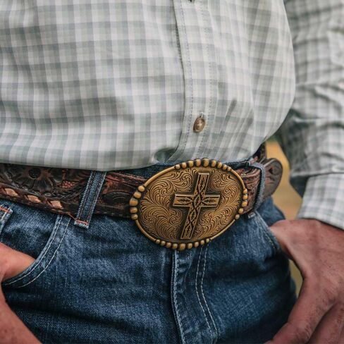 Montana Silversmiths Men's End Of The Trail Belt Buckle Silver One Size in Saudi Arabia