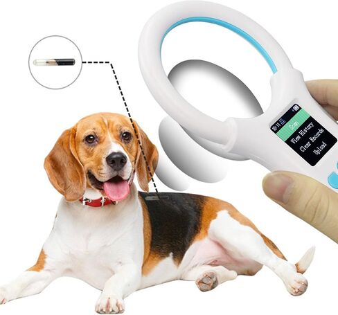 Liebewh pet microgroghip ID Scanner USB شحن العلامة الحيوانية مع ضوء عضوي ينبعث منه شاشة الشاشة الحيوانية in Saudi Arabia