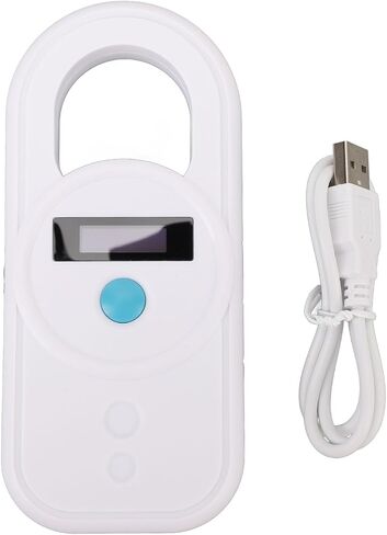 Pet Microchip Reader USB واجهة USB عالية الحساسية المحمولة 128 معلومات ماسحة بطاقة معرف تخزين PET (أسود) in Saudi Arabia