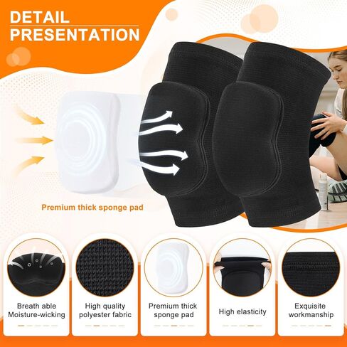 منصات الركبة للكرة الطائرة للراقصات ، وسادات الركبة الناعمة للبنات للنساء الرجال الشباب أطفال ركبتي الركبتين ، وركبة في كرة الطائرة لكرة القدم الرقص اليوغا تنس يركض ركوب الدراجات في ركوب الدراجات in Kuwait