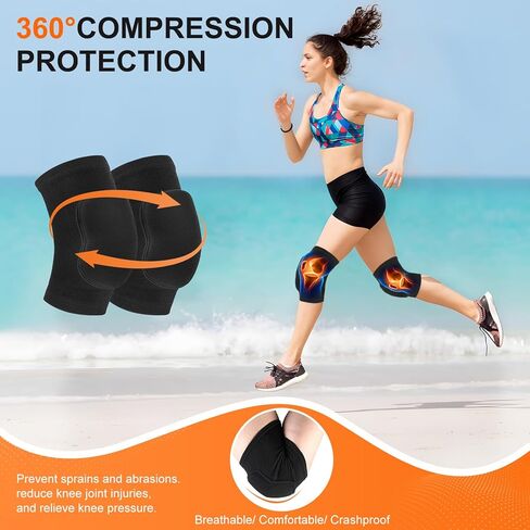 منصات الركبة للكرة الطائرة للراقصات ، وسادات الركبة الناعمة للبنات للنساء الرجال الشباب أطفال ركبتي الركبتين ، وركبة في كرة الطائرة لكرة القدم الرقص اليوغا تنس يركض ركوب الدراجات في ركوب الدراجات in Kuwait