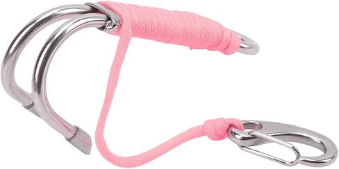 Diving Drift Hook Double Dual Stainless Steel Scuba Diving Hook with Strong Cord for Cave Diving and Strong Currents 316 Stainless Steel 124g in Kuwait