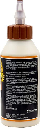 Gorilla Ultimate Waterproof Wood Glue, Natural Wood Color, 8 Ounce (Pack of 1) - Waterproof for Indoor or Outdoor Projects and Repairs in Kuwait