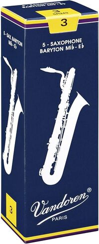 Vandoren Baritone Saxophone Reeds Strength 2 Box of 5 in Saudi Arabia