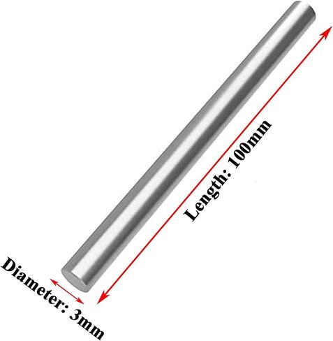 Diameter 3mm, Pure Nickel Bar 99.9% Nickel Rods Length 100Mm Diameter 2-5Mm Suitable for Scientific Experiment in Kuwait