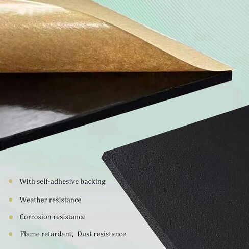 4 Pieces Adhesive Foam Padding 1/4 in Thick X 4 in X 4 in, Anti Vibration Pads, Closed Cell Foam Pads for Anti-Slip, Shock Absorption in Kuwait