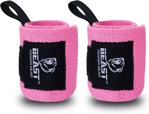 Improved Lifting Support & Stability - Gym Wrist Wraps for Weightlifting 14" Premium Quality Hand Wraps with Thumb Loop - Weight Lifting Wrist Wraps for Pain & Support in Kuwait