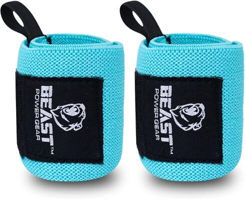Improved Lifting Support & Stability - Gym Wrist Wraps for Weightlifting 14" Premium Quality Hand Wraps with Thumb Loop - Weight Lifting Wrist Wraps for Pain & Support in Kuwait
