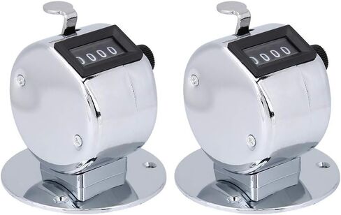Bnineteenteam 2pcs Hand Tally Counters, 4 Digit Mechanical Palm Counter Handheld Number Click Counter Tally Clicker Counter for Sports Games Golf Judgment, Timing, Step -by -Step Appliances in Saudi Arabia