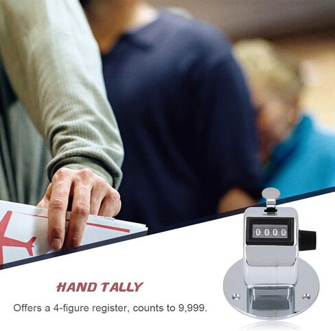 Bnineteenteam 2pcs Hand Tally Counters, 4 Digit Mechanical Palm Counter Handheld Number Click Counter Tally Clicker Counter for Sports Games Golf Judgment, Timing, Step -by -Step Appliances in Saudi Arabia