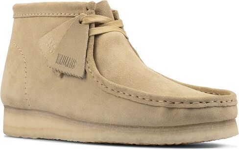 Clarks Mens Wallabee Boot Blue Suede | 26181134 in Kuwait