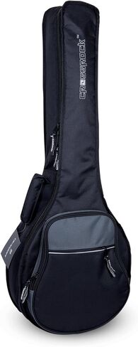 Crossrock 10mm Padded Backpack style 5 string resonator Banjo Bag, Dark Grey, Gig (CRSG107BJDG) in Kuwait