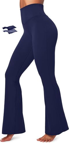IUGA Flare Leggings for Women Tummy Control Flared Leggings No Front Seam Yoga Pants Women High Waisted Workout Bell Bottoms in Saudi Arabia