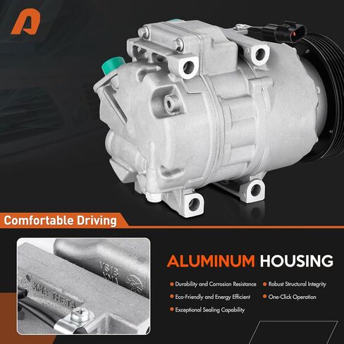 Air Conditioner AC Compressor Compatible with Toyota Corolla 1.8L 2003-2008, Matrix 1.8L 2003-2008 Replaces 158386 in Saudi Arabia