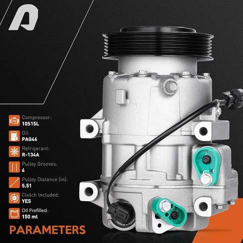Air Conditioner AC Compressor Compatible with Toyota Corolla 1.8L 2003-2008, Matrix 1.8L 2003-2008 Replaces 158386 in Saudi Arabia