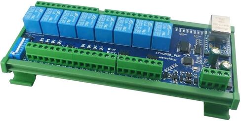 4/8/16CH وحدة إيثرنت التناظرية الرقمية Ethernet I/O مع Modbus RTU TCP/IP MQTT RS485 4-20MA 0-10V RELAY DAC OUTPUT INDUSTRY RAIN DC 12/24V (8CH 8CH PNP DI 24V (مع صندوق السكك الحديدية DIN)) in Kuwait