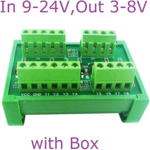3.3V 5V 12V 24V مستوى المنطق المحول NPN PNP Contact 8ch PLC لوحة حماية العزل الرقمية IO (في 3-8V Out 9-24V 100V (مع المربع) PNP إلى PNP) in Kuwait