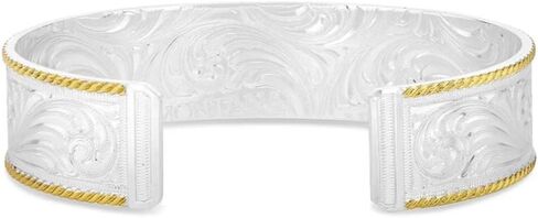 Montana Silversmiths Women's Courage and Strength Feather Cut-Out Cuff Bracelet - BC4343 One Size in Saudi Arabia