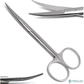 Iris Scissors Curved 4.5" Surgical Dental Veterinary First Aid New Instruments in Saudi Arabia