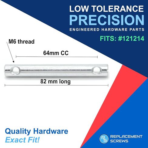 ReplacementScrews Cross Dowel Barrel Nut Compatible with IKEA 121214 (NACKANAS, KURA, FJELLSE) Zinc Plated Double Assembly Nut (Set of 2) in Saudi Arabia
