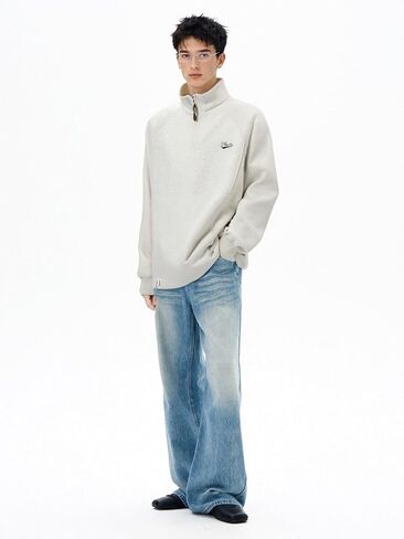 الرجال y2k Quarter Quarter Zip Pullover Dock Deck Sweatshirts Usisex Fashion Hoodies Sweatshirts in Kuwait