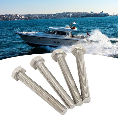 FLEXMAN 12Pcs Marine Hex Socket Screw, 50X5mm Stainless Steel High Hardness Pump Impeller Machine Screws Bolts Boat Repair Accessories in Saudi Arabia