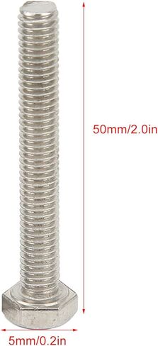 FLEXMAN 12Pcs Marine Hex Socket Screw, 50X5mm Stainless Steel High Hardness Pump Impeller Machine Screws Bolts Boat Repair Accessories in Saudi Arabia