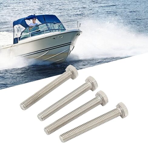 FLEXMAN 12Pcs Marine Hex Socket Screw, 50X5mm Stainless Steel High Hardness Pump Impeller Machine Screws Bolts Boat Repair Accessories in Saudi Arabia
