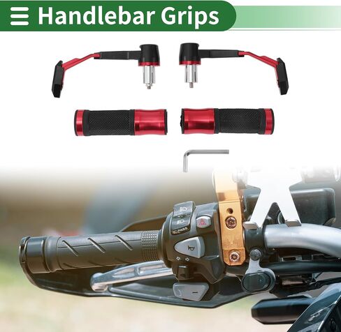 7/8" 22mm 15/16" 24mm Motorcycle Hand Grips Cover Kit Aluminum Alloy Rubber Handlebar Hand Grips Blue in Saudi Arabia