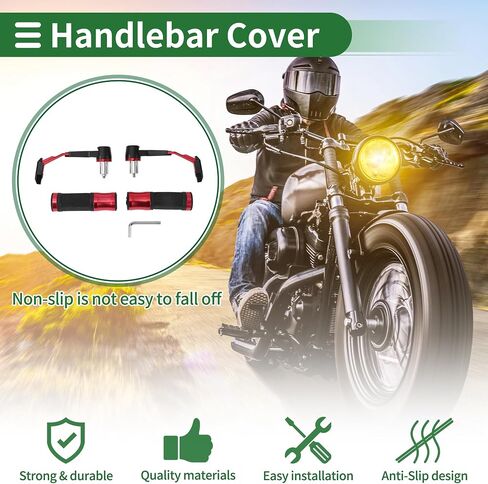 7/8" 22mm 15/16" 24mm Motorcycle Hand Grips Cover Kit Aluminum Alloy Rubber Handlebar Hand Grips Blue in Saudi Arabia
