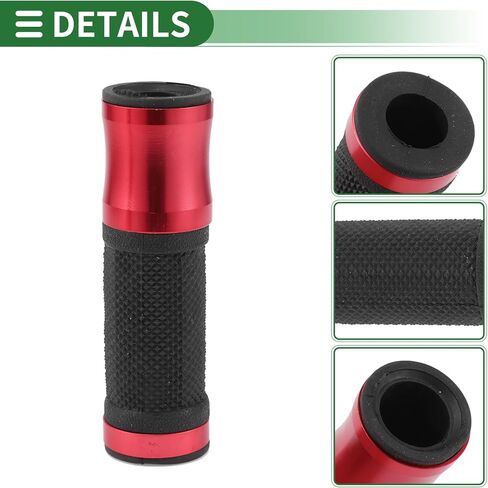 7/8" 22mm 15/16" 24mm Motorcycle Hand Grips Cover Kit Aluminum Alloy Rubber Handlebar Hand Grips Blue in Saudi Arabia