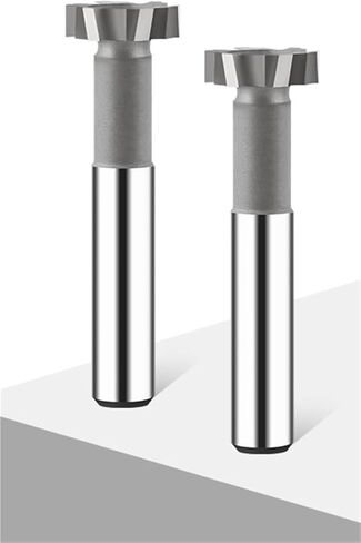 T Slot Milling Cutter for Metal Steel Brazing Carbide Groove End Mill Tool Machining Steel Metal Aluminum(12x6H) in Saudi Arabia