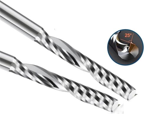 10pcs طاحونة نهاية حلزونية الفلوت المفردة 3.175 مم شانك كاربيد طحن القاطع 3D النحت نقش بتات للأعمال الخشبية in Saudi Arabia