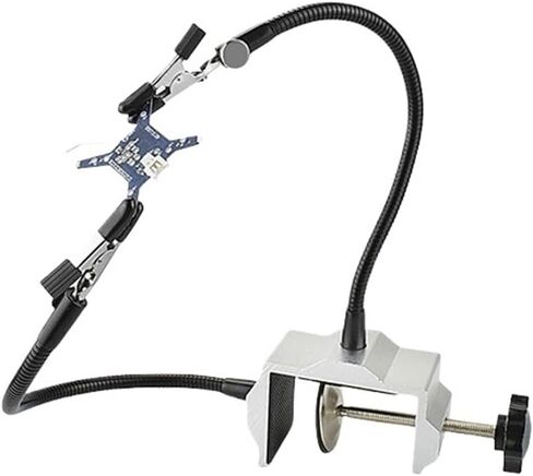 The third hand Vice clamp aluminum soldering iron bracket welding table sub-electric board circuit board welding table two-claw welding table in Saudi Arabia