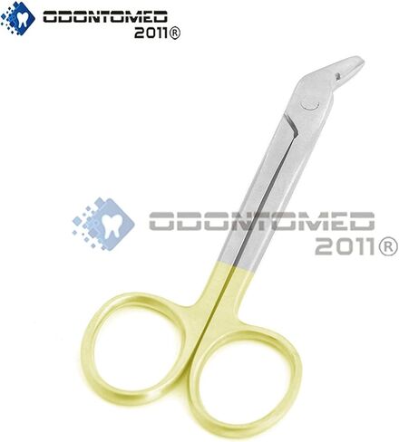 OdontoMed2011 T/C Universal Crown Wire Cutting Scissors 4.75″ Angled With One Serrated Blade Stainless Steel Orthodontic Dental Instruments Tungsten Carbide Inserts ODM in Saudi Arabia