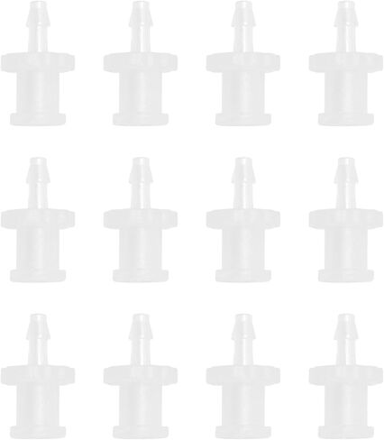 تركيب خيط FAMALE تركيب 1/16 "PP polypropylene خرطوم Barb Fitting Ruhr thread thread محول لمعدات المختبر 12pcs (0.67 بوصة) in Kuwait