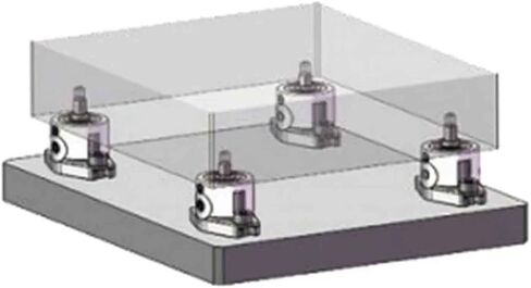 iDili Cylindrical Pull-Down Reference Type Quick Clamp Quick Locking Simultaneous Processing of 5 Surfaces Flexible Operation (M8) in Saudi Arabia