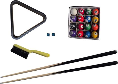 2-in-1 Mini Pool Table with Basketball Game, 36x20 inch Tabletop Billiards Set with Balls, Cues and Return Net in Saudi Arabia